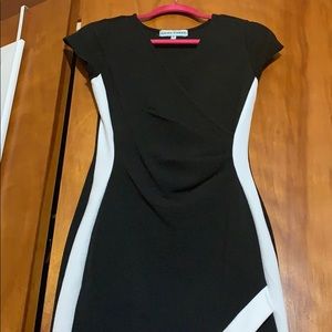 BLACK AND WHITE DRESS